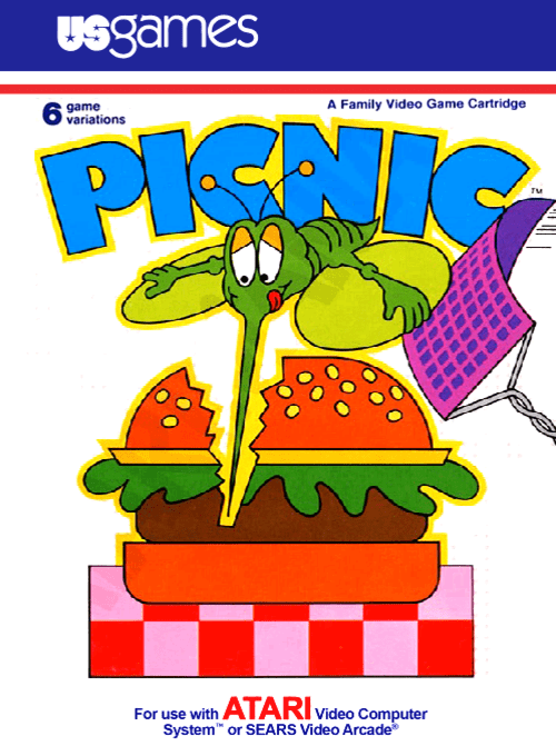 Picnic box art for Atari 2600